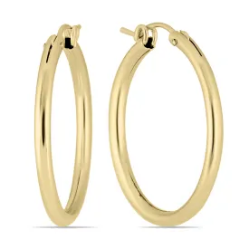 14K  Filled Hoop Earrings 27Mm