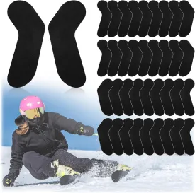 36Pcs Ski Snowboard Boots Fitting Pads, 3 Thickness Self-Adhesive Ski Ankle Protection Foam Padding, Ankle Foam Pads to Decrease Heel Lift and Ankle Friction for Skiing Snowboarding