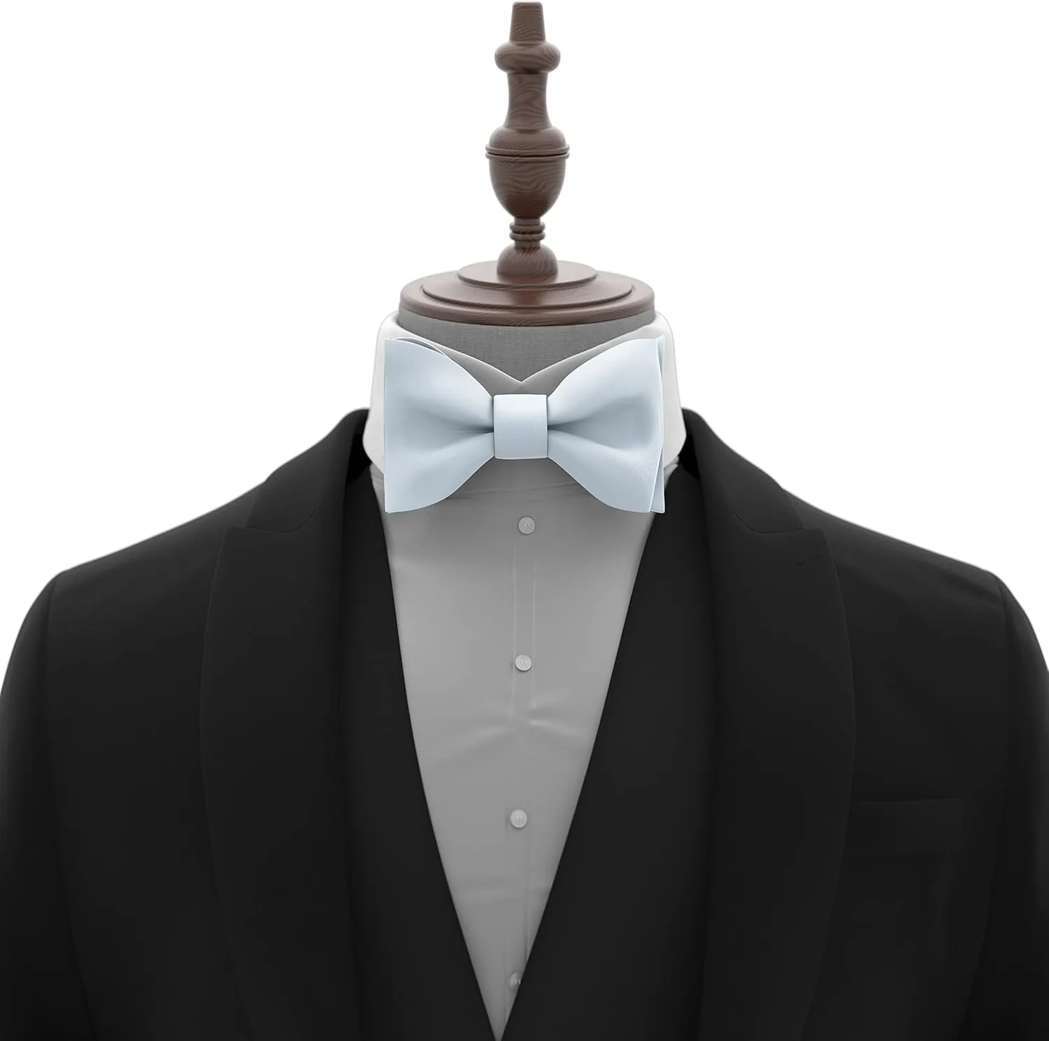 Adam Young Men's Self Tie Bow Ties Made of Sami-Glossy Satin Classic Bowtie for Tuxedo Faux Silk