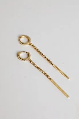 Alina Gold Rhinestone Drop Earrings Alina Gold Rhinestone Drop Earrings