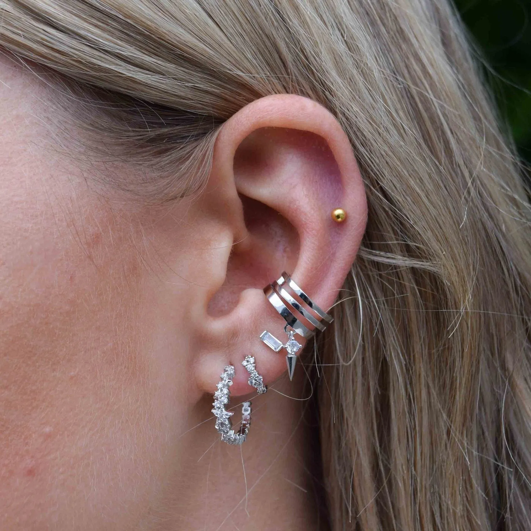 Astrid & Miyu -Mystic Star Hoops- Silver