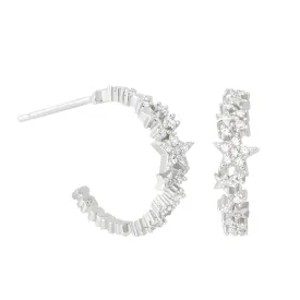 Astrid & Miyu -Mystic Star Hoops- Silver
