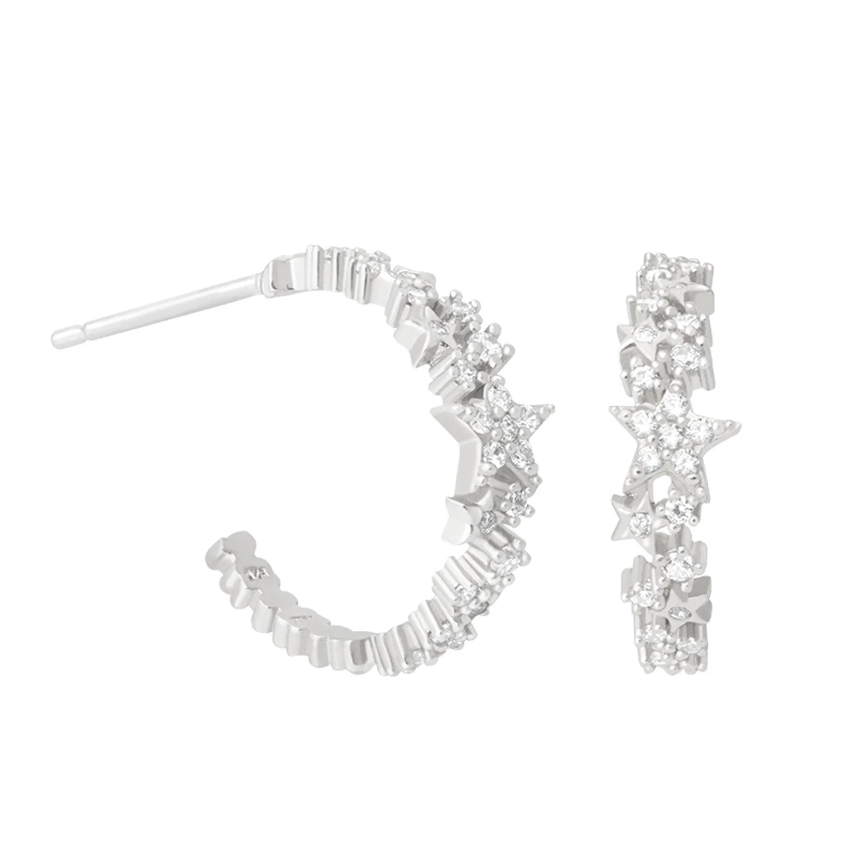 Astrid & Miyu -Mystic Star Hoops- Silver
