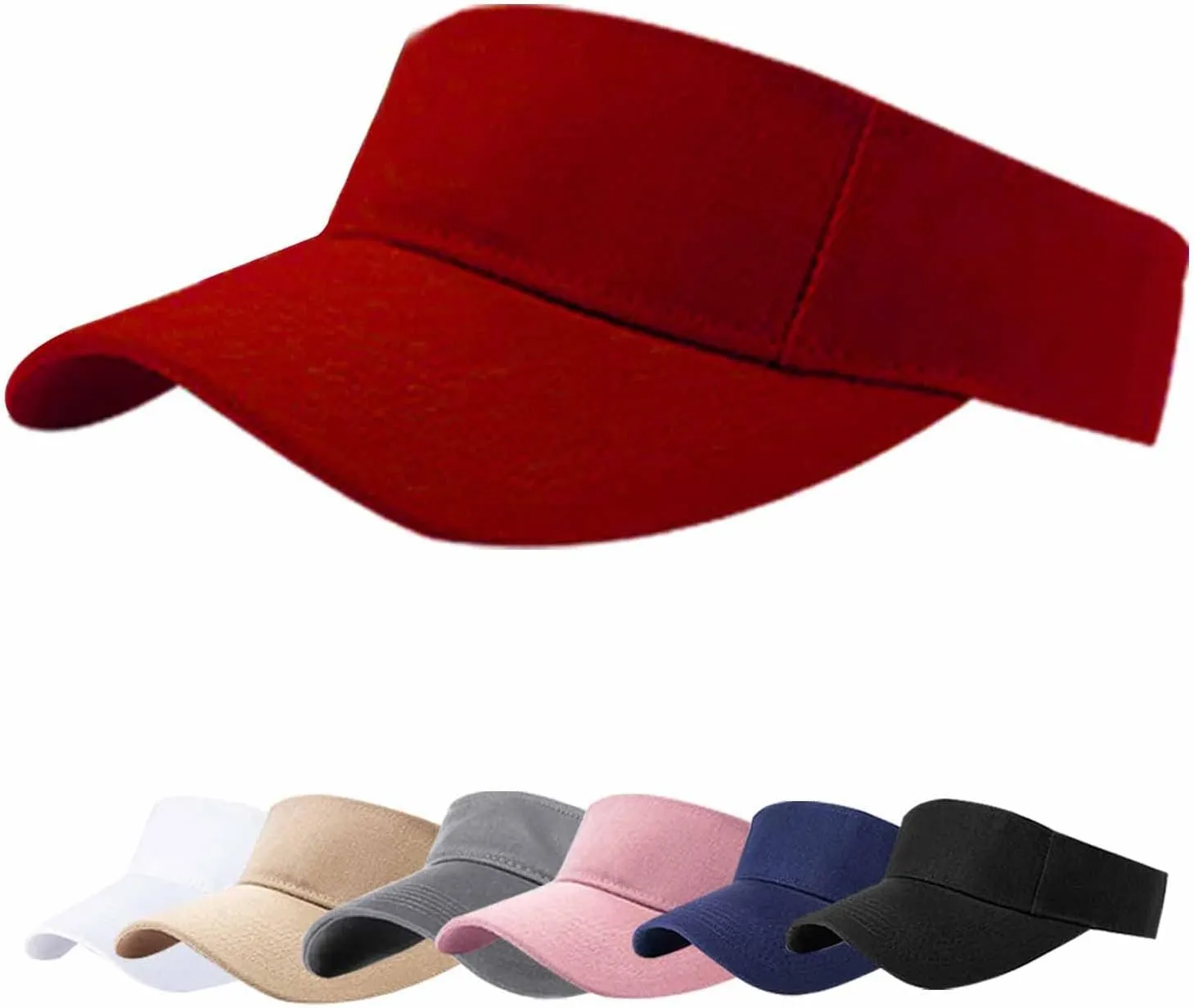 AZJ Sun Visor Hats for Women Men Adjustable UV Protection Outdoor Sports Golf Running Sun Caps