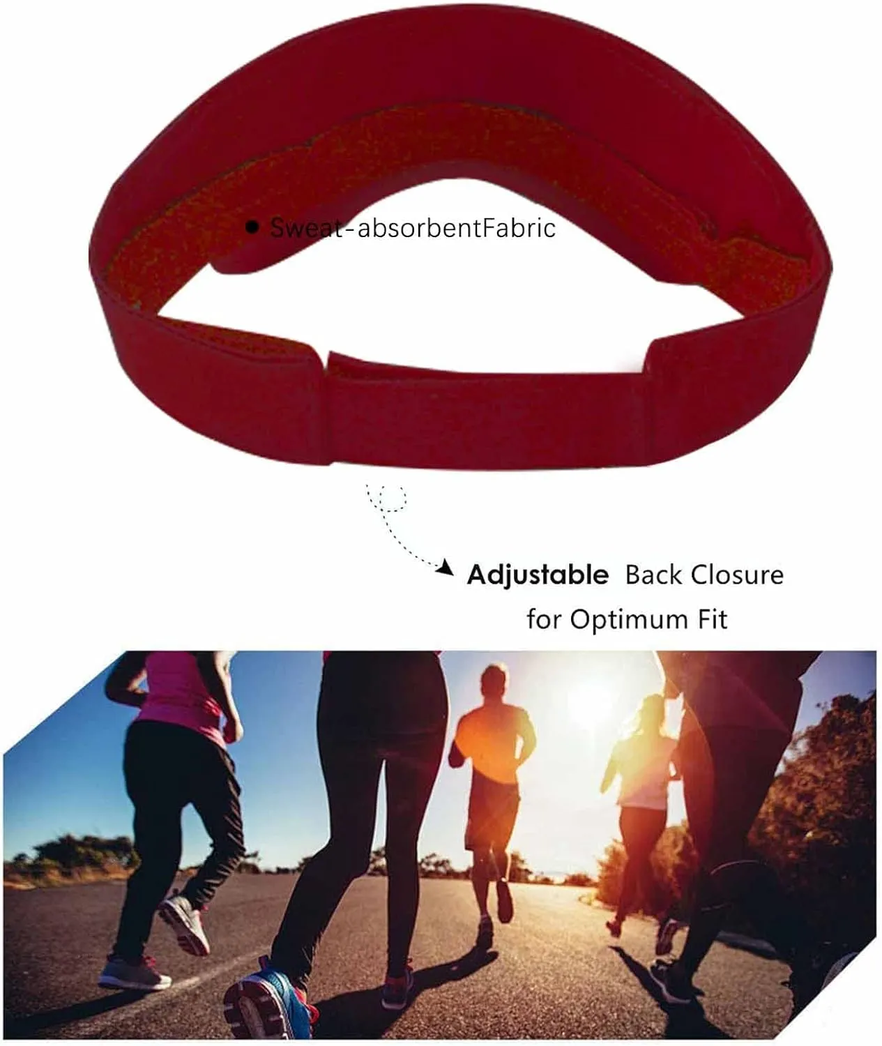 AZJ Sun Visor Hats for Women Men Adjustable UV Protection Outdoor Sports Golf Running Sun Caps