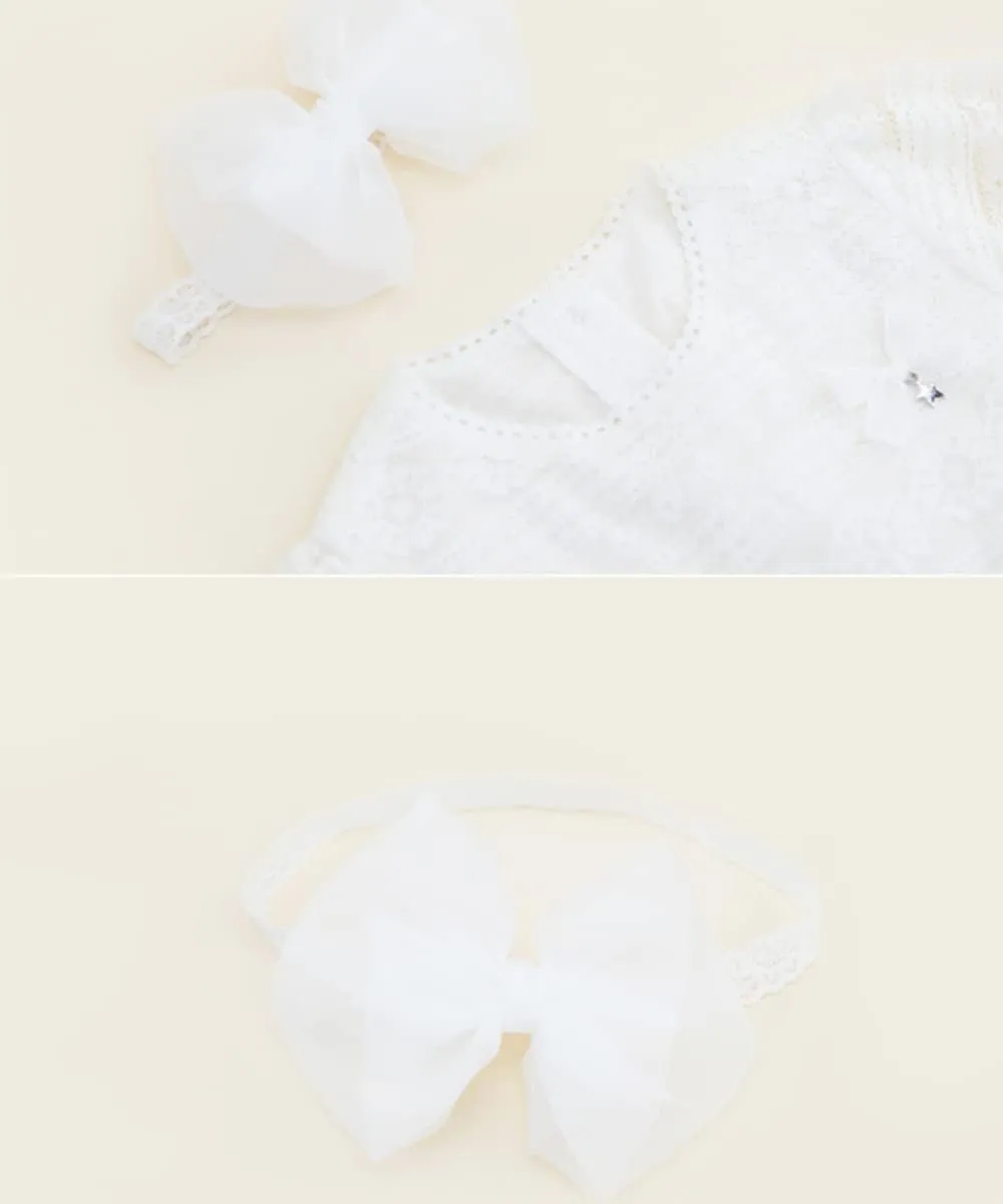 Bethynas Baby Girls Cute Bow-knot Headband Soft Lace Floral Hairbands Newborn Infant Toddlers Kids Hair Accessories (Style 3)