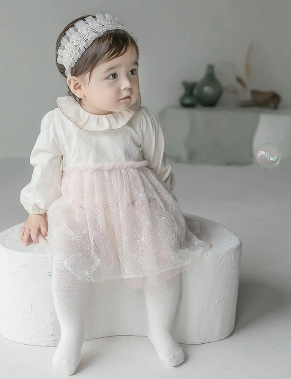Bethynas Baby Girls Cute Bow-Knot Headband Soft Lace Floral Hairbands Newborn Infant Toddlers Kids Hair Accessories (Style 4)