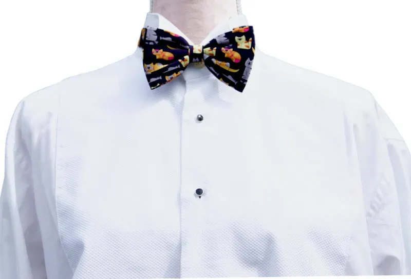 Blue Colourful Novelty Cat Bow Tie