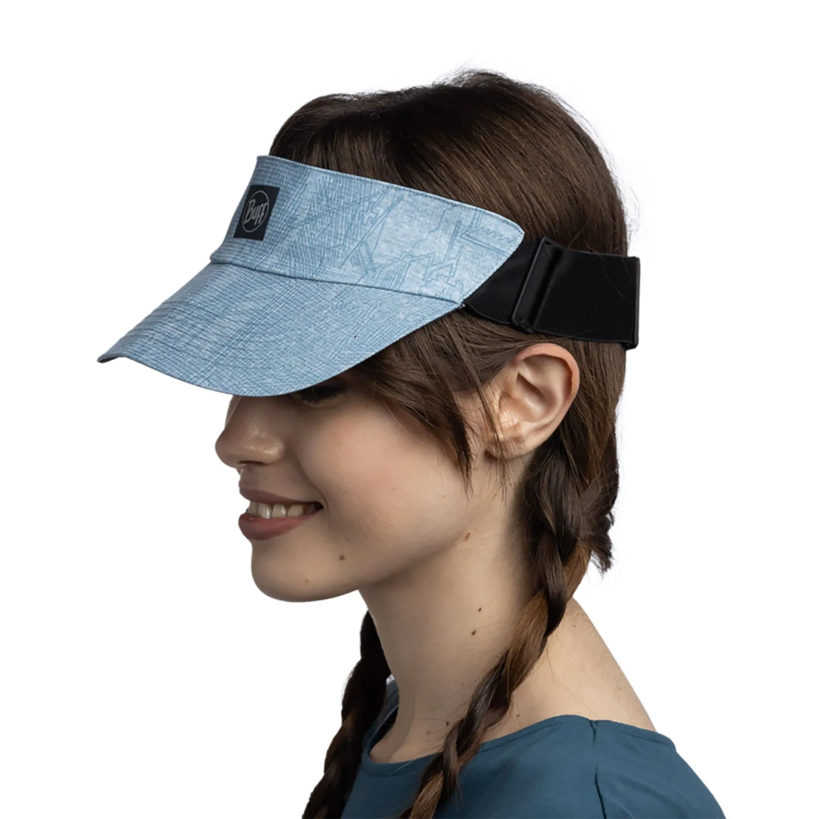 Buff Unisex Mens Womens Go Visor Adjustable Running Cap -  Ellbe Steel