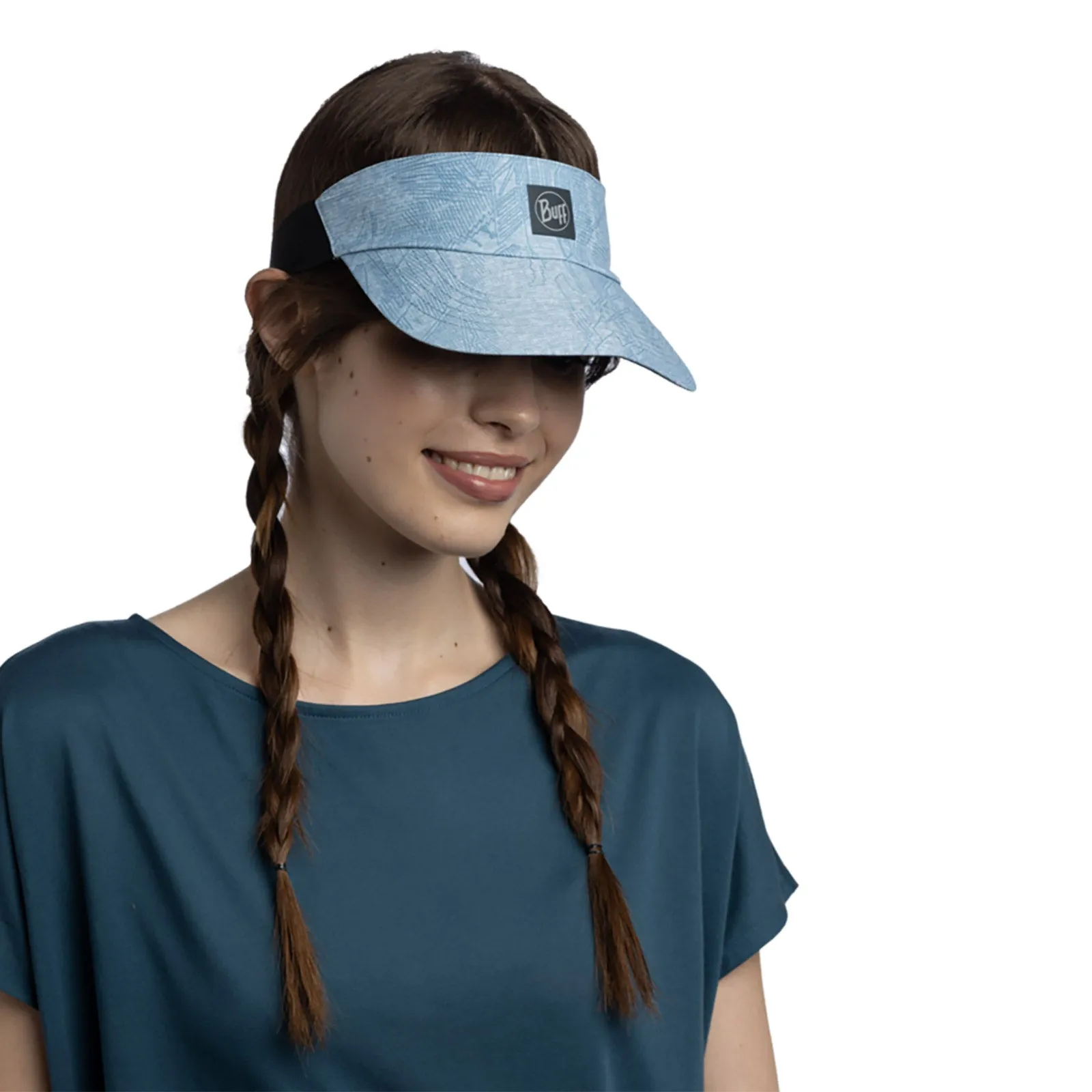 Buff Unisex Mens Womens Go Visor Adjustable Running Cap -  Ellbe Steel
