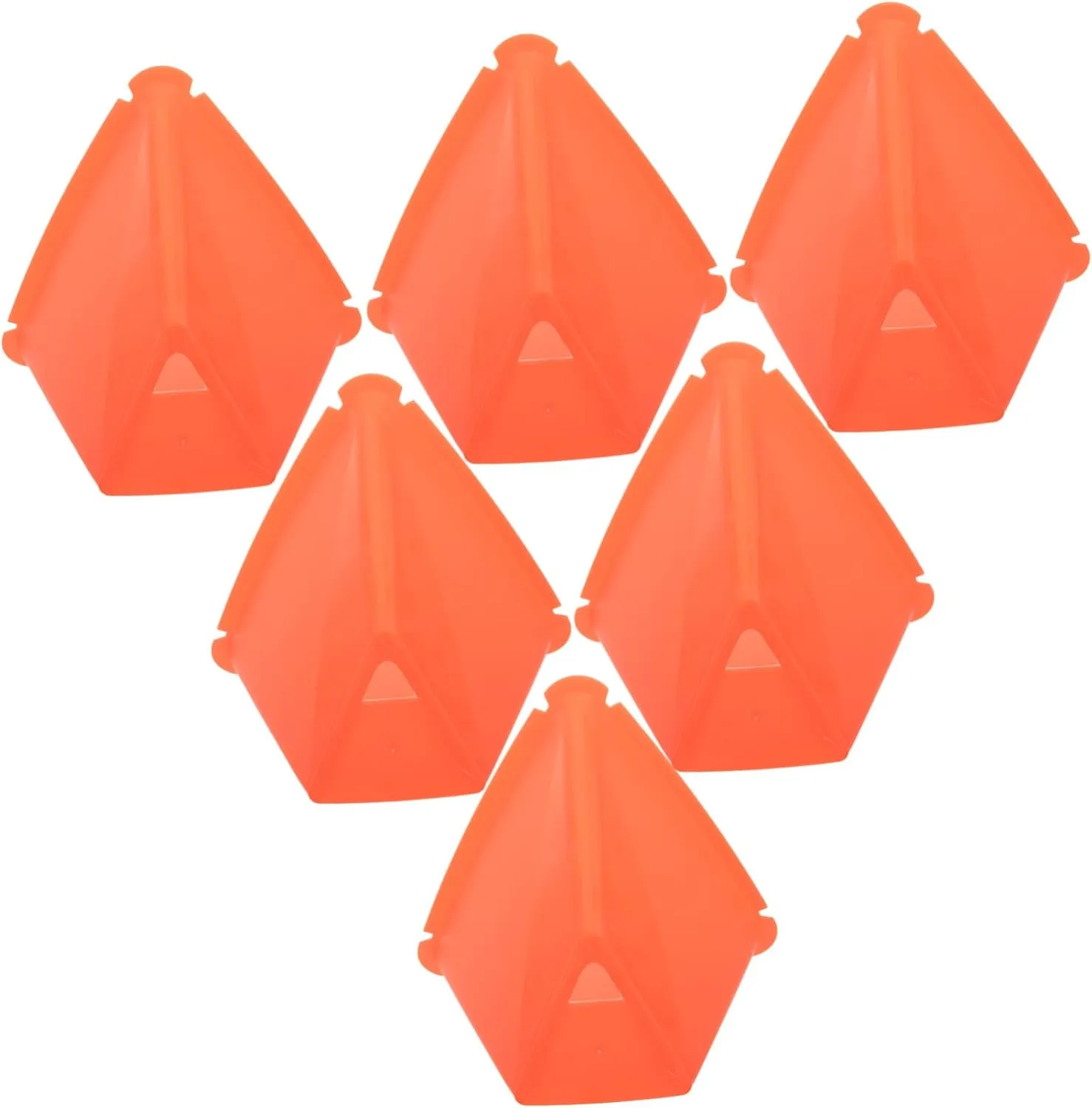 Ccer Training Obstacle 6pcs Soccer Cones Outdoor Sports Cone Bright Realistic Design Pe Material