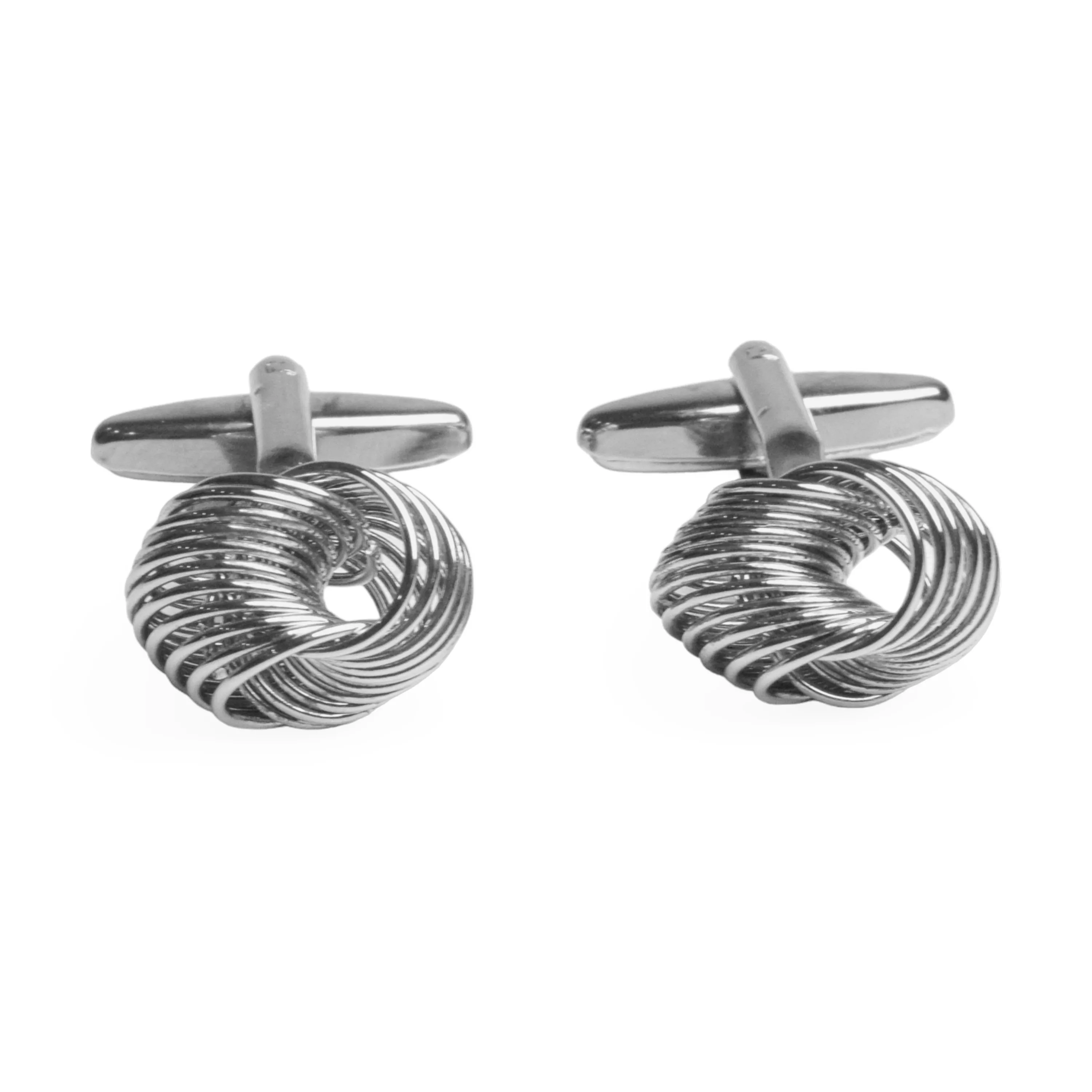 Chokore Metal Knot Cufflinks (Silver)