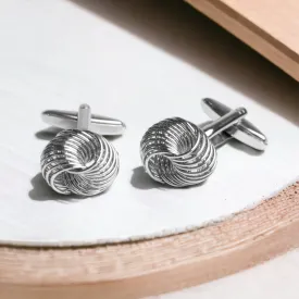 Chokore Metal Knot Cufflinks (Silver)
