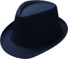 Classic Vintage Structured Fedoras Hats Short Brim Fedora Panama Jazz Hat for Men Women Summer Outdoor Beach Sun Cap