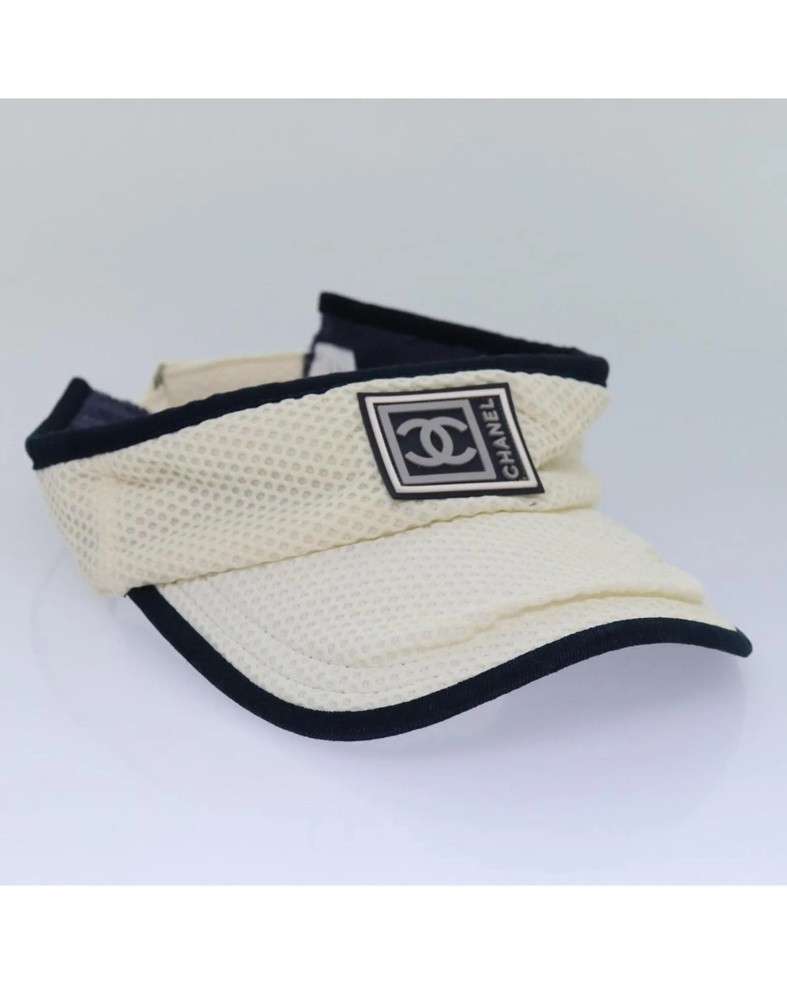 Cotton Sports Sun Visor with Silver Accents