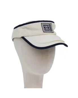 Cotton Sports Sun Visor with Silver Accents