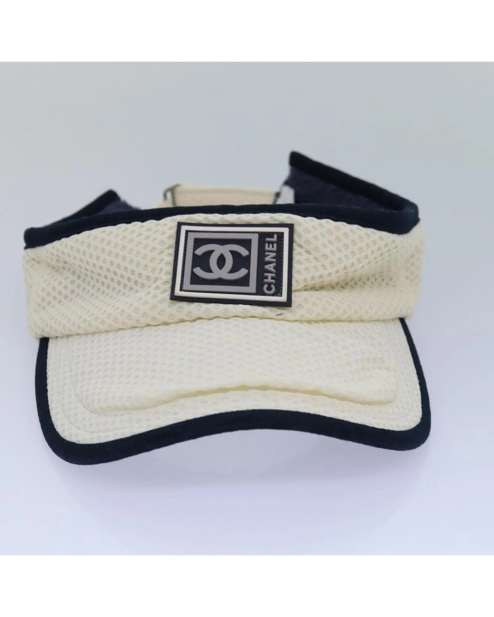 Cotton Sports Sun Visor with Silver Accents