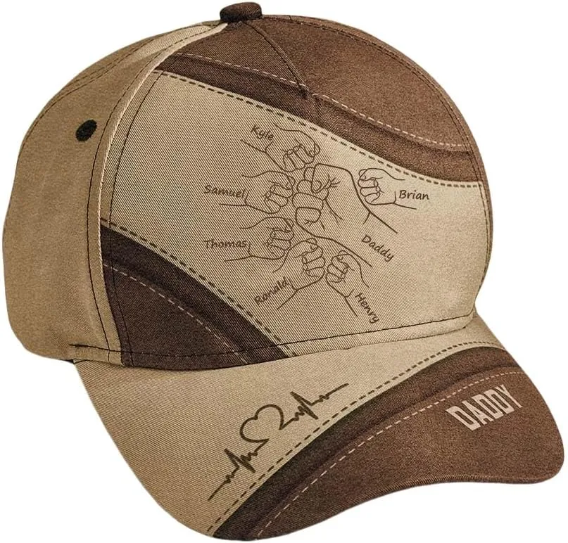 Custom Dad Hats Personalized Dad Baseball Cap with Names Fathers Day Hats Gifts for Dad Daddy Grandpa Men Husband