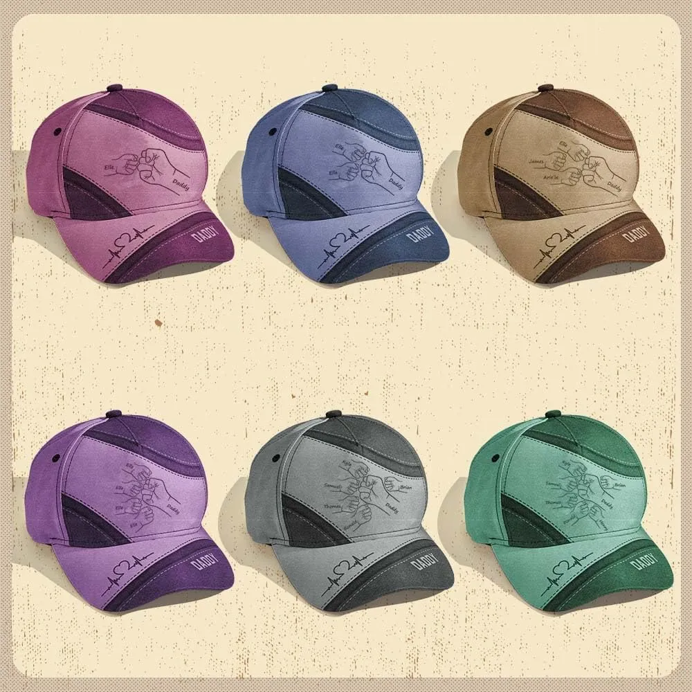 Custom Dad Hats Personalized Dad Baseball Cap with Names Fathers Day Hats Gifts for Dad Daddy Grandpa Men Husband