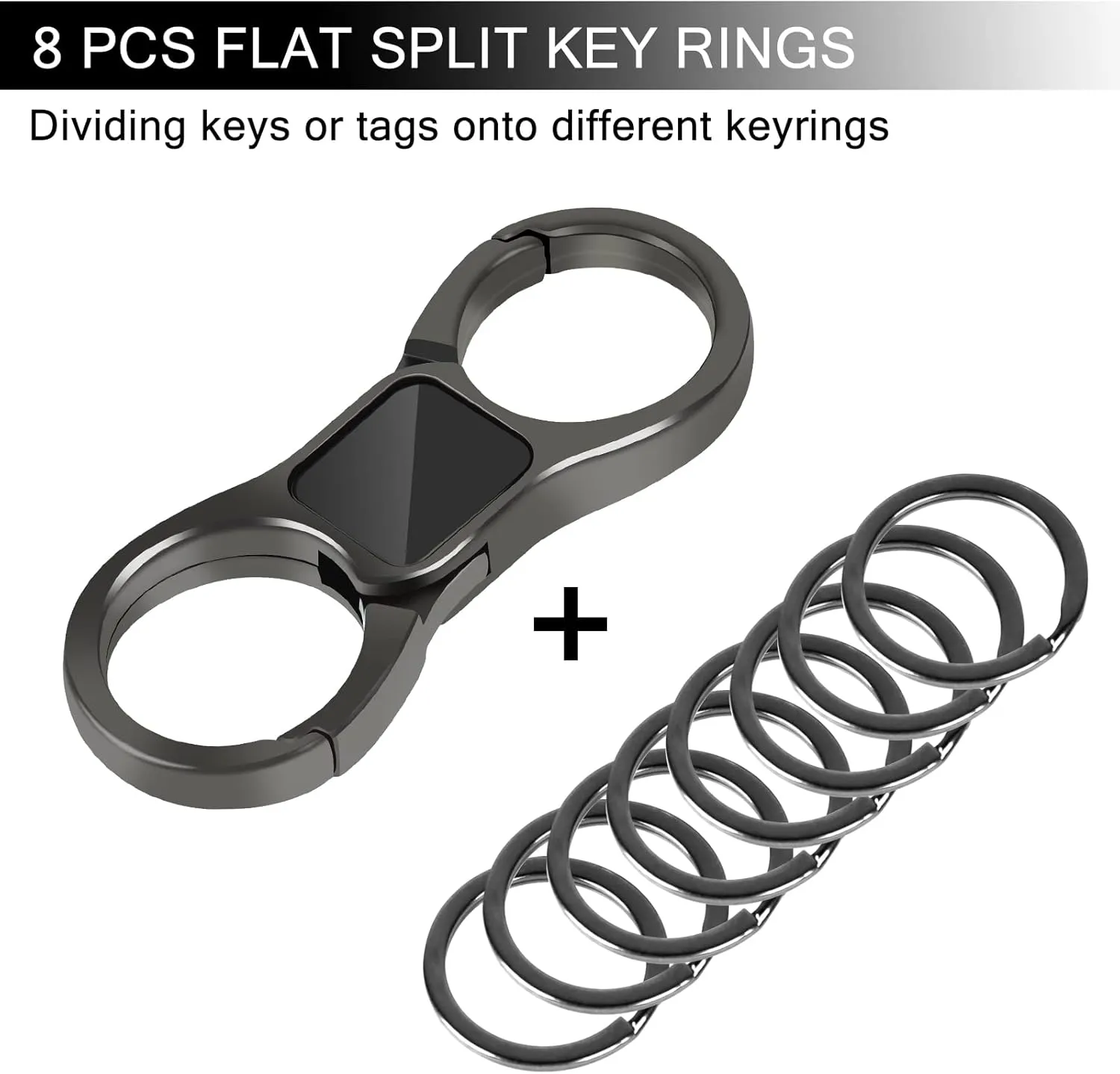 DAYGOS Key Chain - Quick Release Keychain with 8 Key Rings - Heavy Duty Car Keychains Organizer