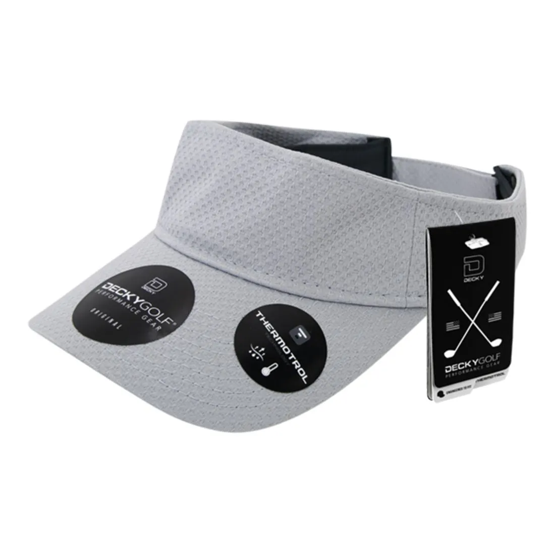 Decky 6204 Dimple Pattern Sun Visors Hats Sports Golf Performance Caps