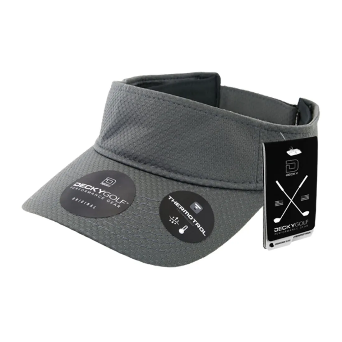 Decky 6204 Dimple Pattern Sun Visors Hats Sports Golf Performance Caps