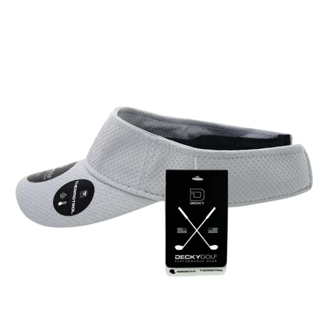 Decky 6204 Dimple Pattern Sun Visors Hats Sports Golf Performance Caps