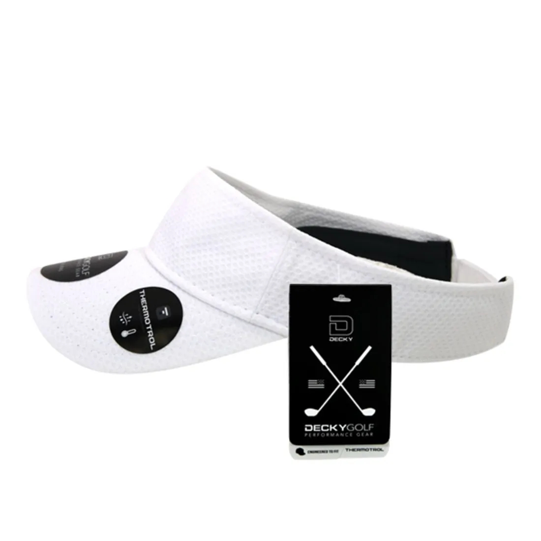 Decky 6204 Dimple Pattern Sun Visors Hats Sports Golf Performance Caps