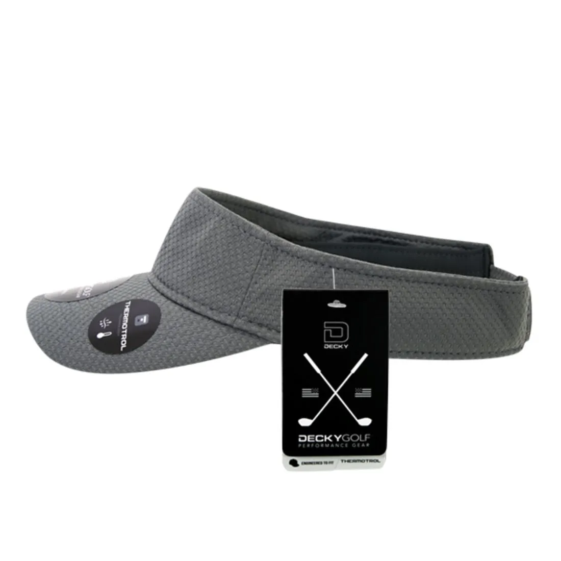 Decky 6204 Dimple Pattern Sun Visors Hats Sports Golf Performance Caps