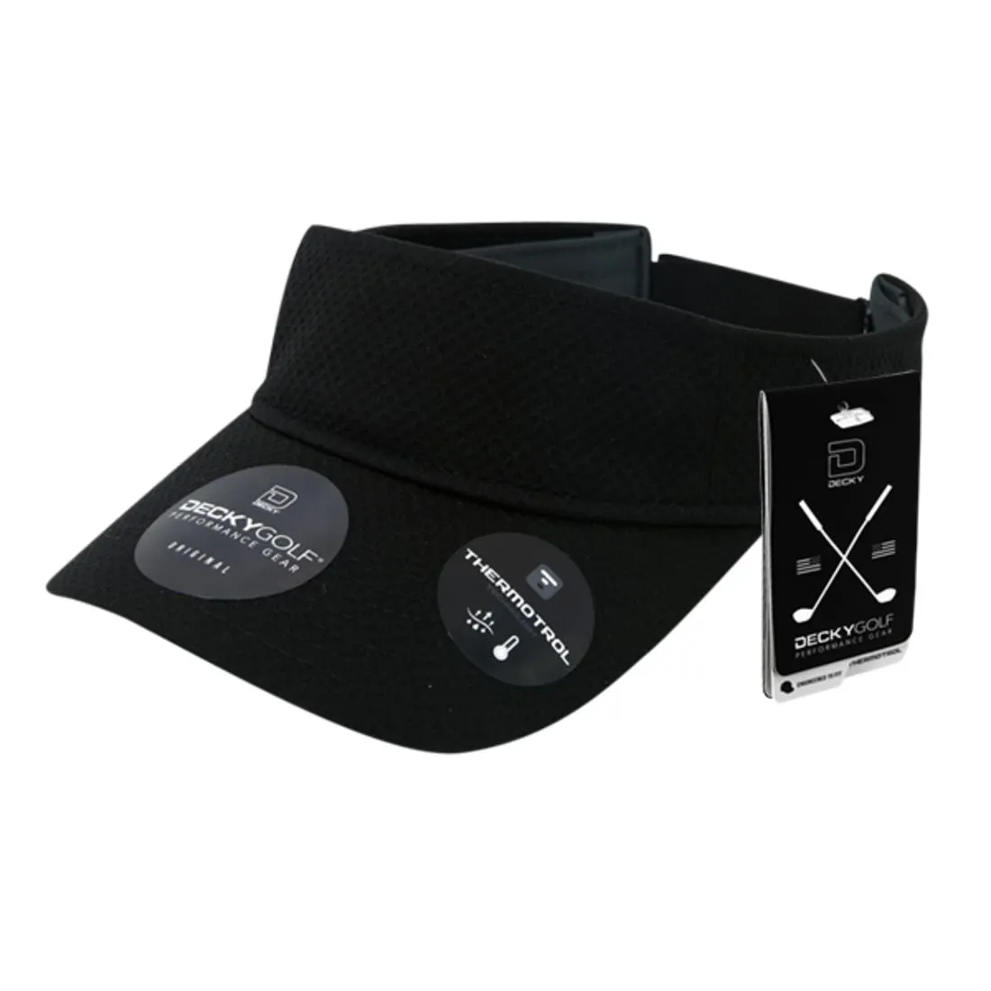 Decky 6204 Dimple Pattern Sun Visors Hats Sports Golf Performance Caps