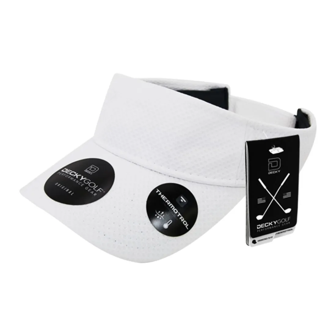 Decky 6204 Dimple Pattern Sun Visors Hats Sports Golf Performance Caps