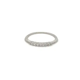 Delicate Cubic Zirconia Stackable Ring