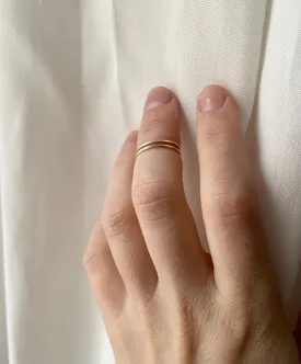 Double knuckle ring | stacking ring