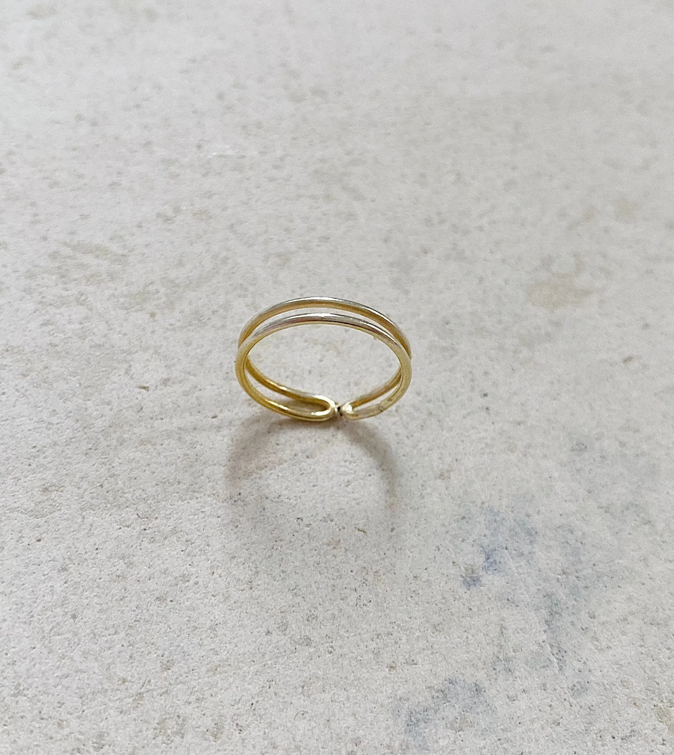 Double knuckle ring | stacking ring