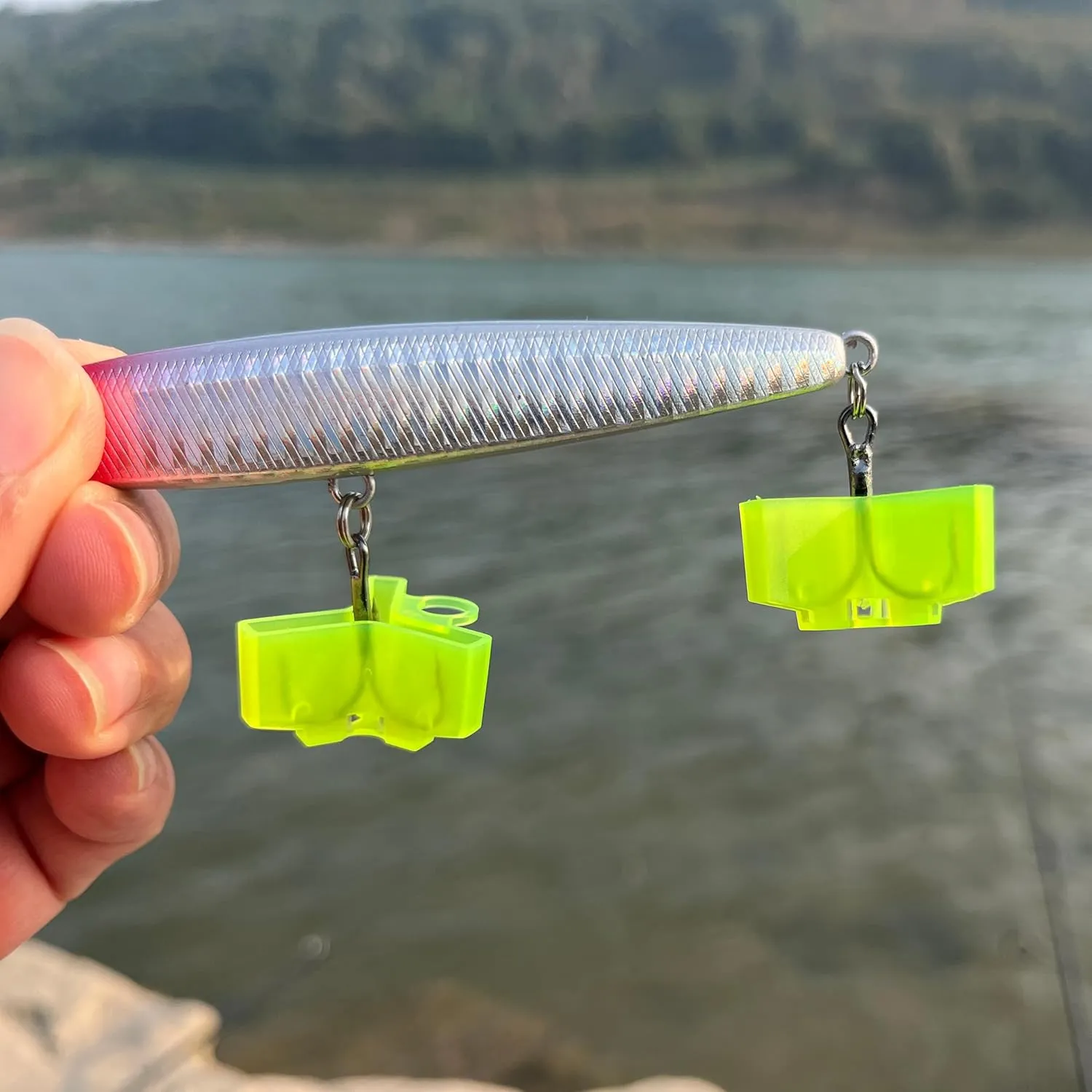 Fishing Treble Hook Covers, Protector Bonnets for Fishing Lures Protective Cover for Fish Hook5Sizes50 Packs