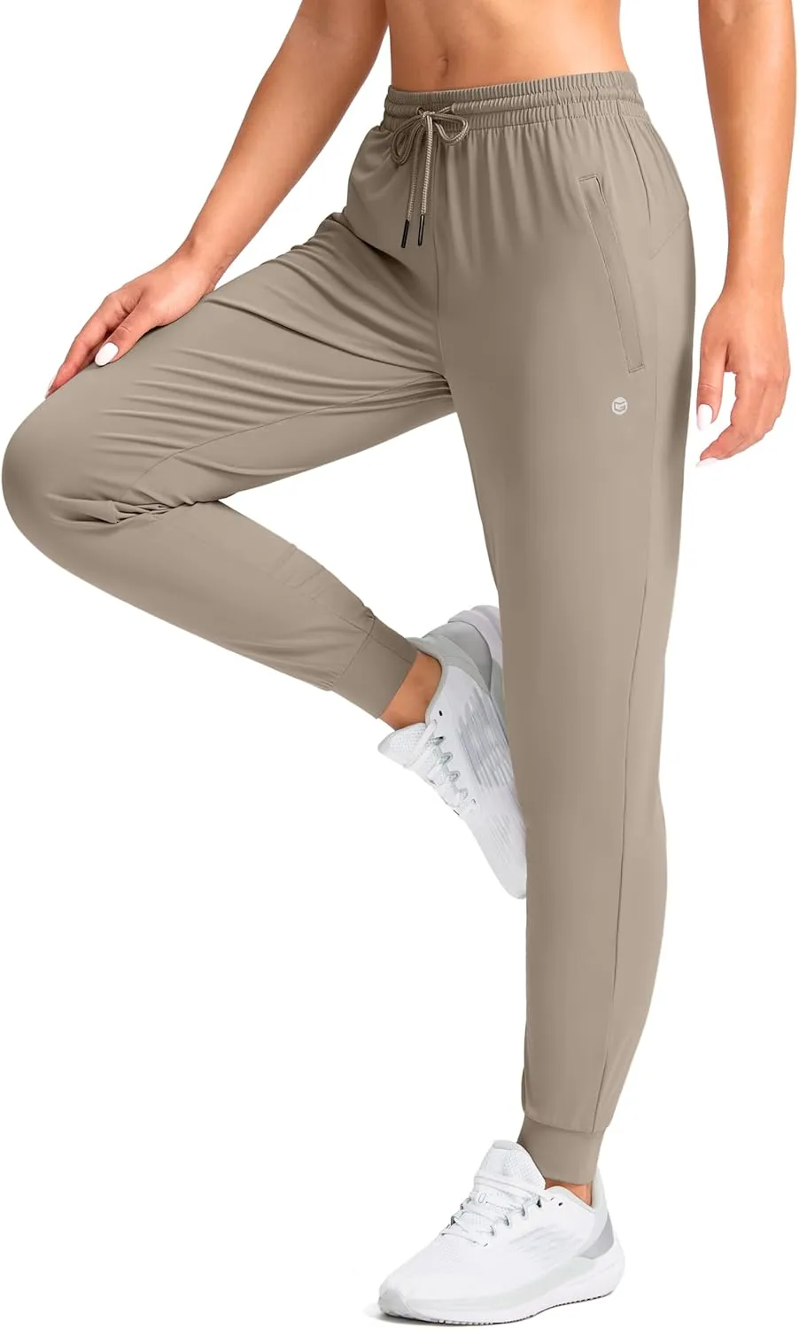 G Gradual Women's Joggers Pants with Zipper Pockets Tapered Running Sweatpants for Women Lounge, Jogging