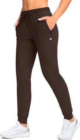 G Gradual Women's Joggers Pants with Zipper Pockets Tapered Running Sweatpants for Women Lounge, Jogging
