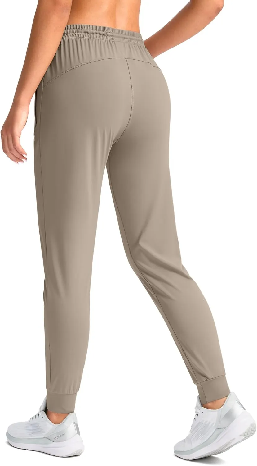 G Gradual Women's Joggers Pants with Zipper Pockets Tapered Running Sweatpants for Women Lounge, Jogging
