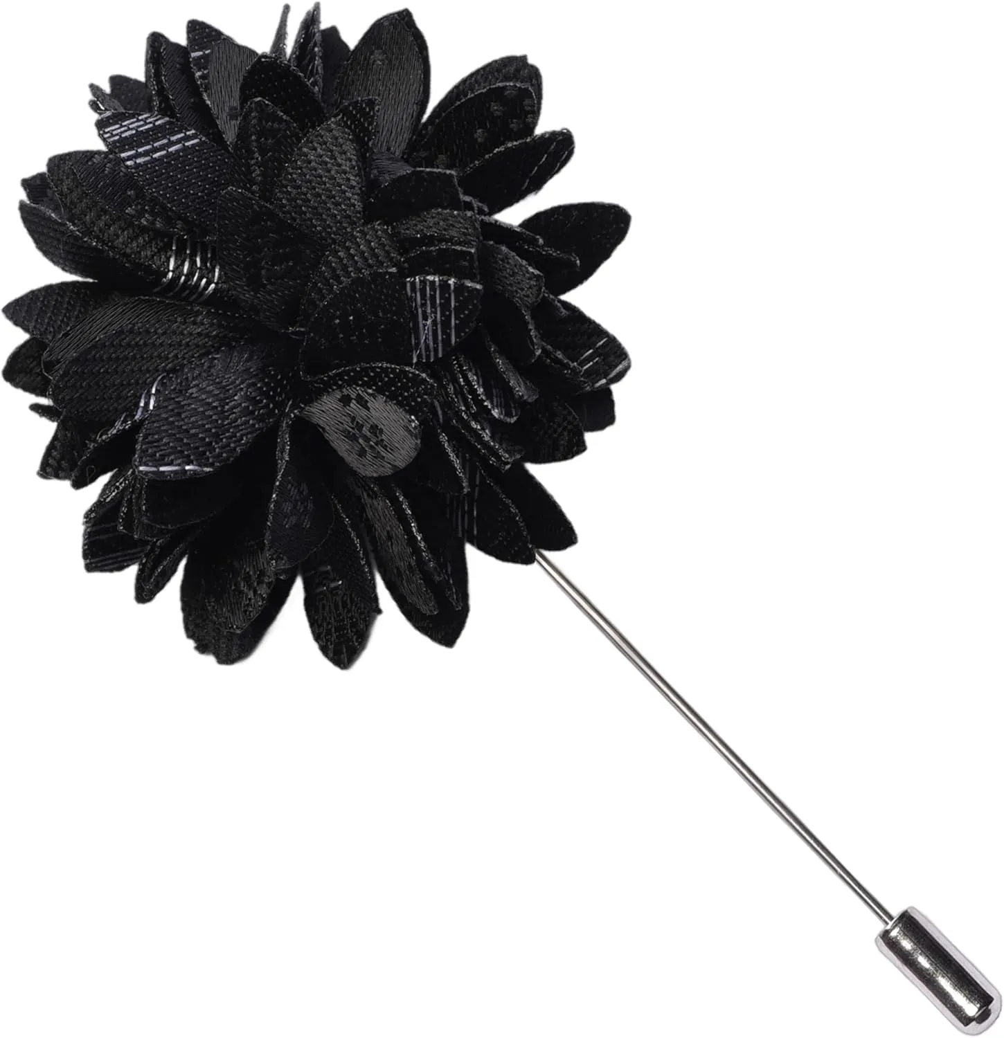 GUSLESON 3.15"8cm Mens Floral Tie and Lapel Pin Necktie Hankerchief Cufflinks Set for Men