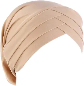 Hijab Chemo Cancer Beanies Turbans Hats Cap Twisted Hair Cover Headwrap Turban Headwear for Women
