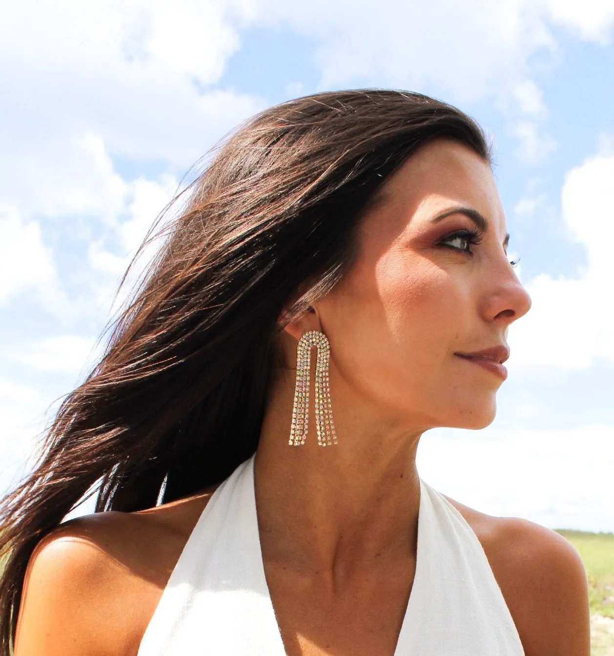 Iridescent Drop Earrings