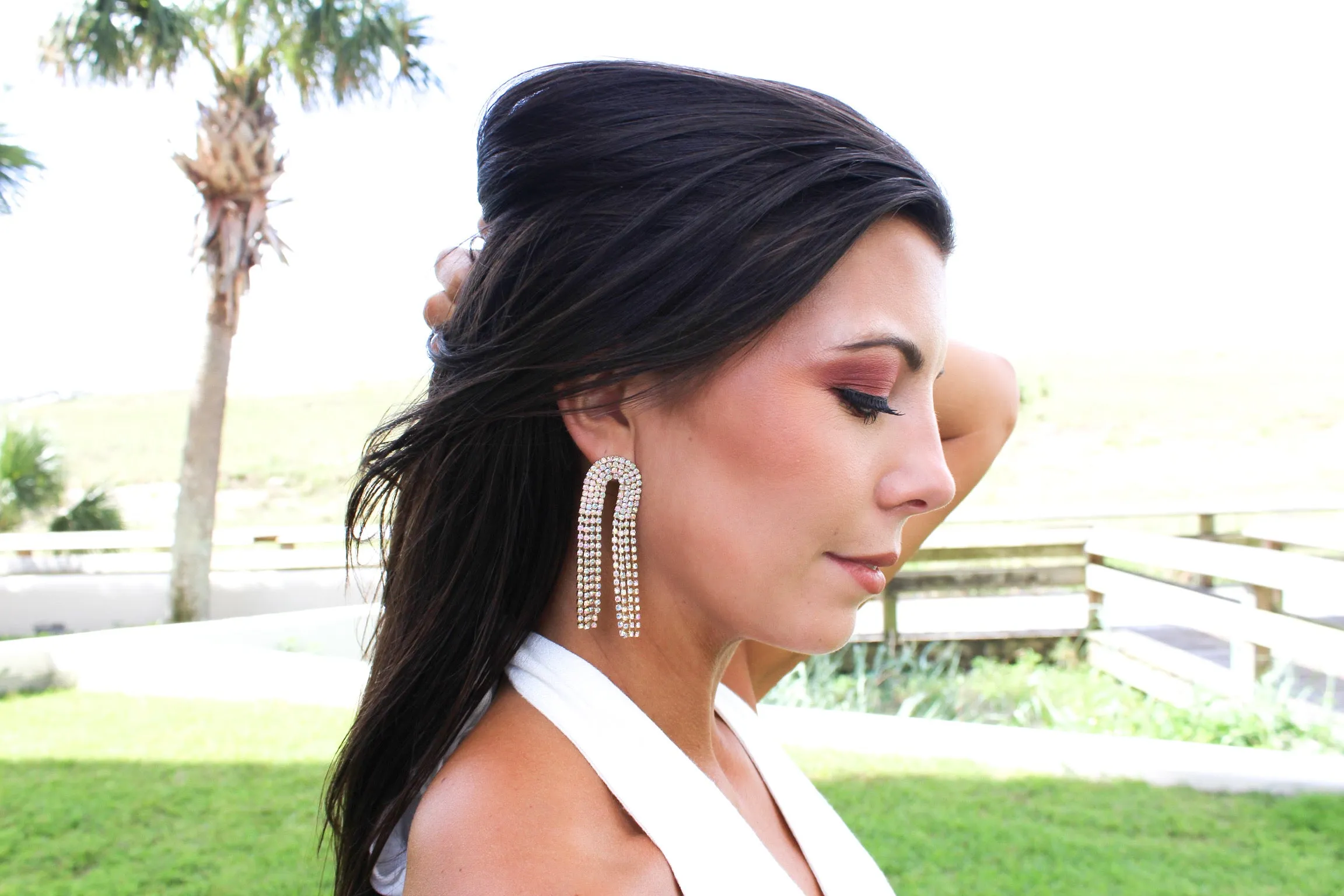 Iridescent Drop Earrings