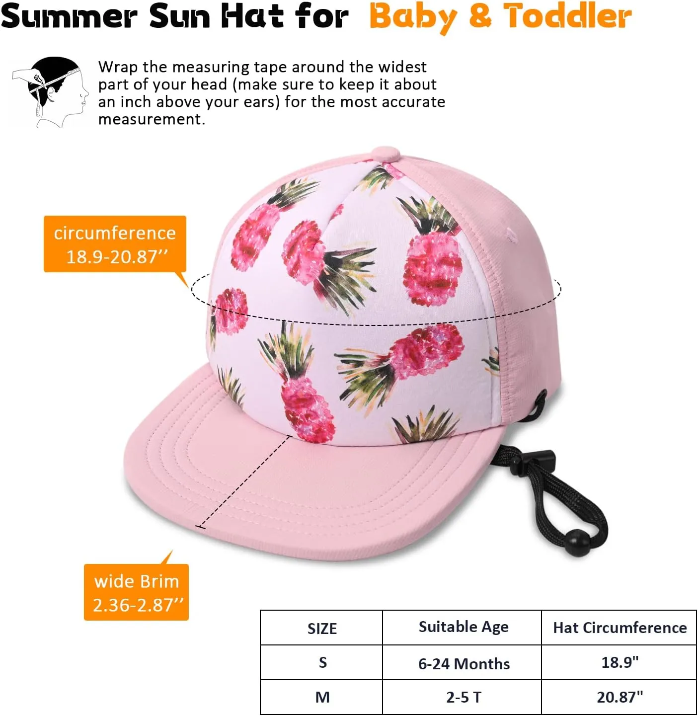 Kids Baseball Hat Visor, Toddler Boy Girl Sun Protection Hat Cotton Hats,Sun Hat for Baby Little Girls Boys Children
