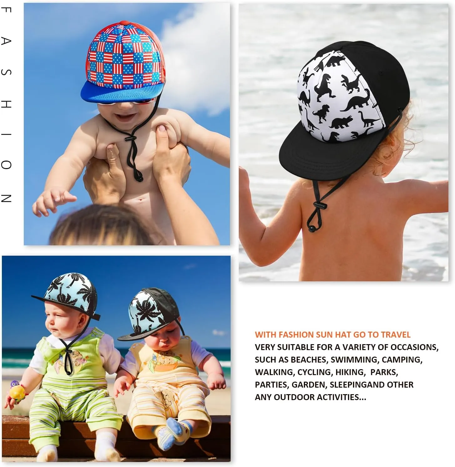 Kids Baseball Hat Visor, Toddler Boy Girl Sun Protection Hat Cotton Hats,Sun Hat for Baby Little Girls Boys Children