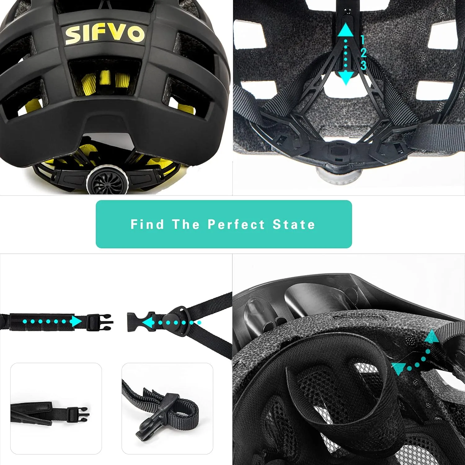 Kids Bike Helmet, SIFVO Kids Helmet 8  Boys and Girls Bike Helmet with Cool Visor, Bike Helmets for Kids, Youth Bike Helmet Kids Mountain Bike Helmet Lightweight and Sturdy55-58cm