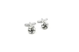 Knotted Metal Cufflinks