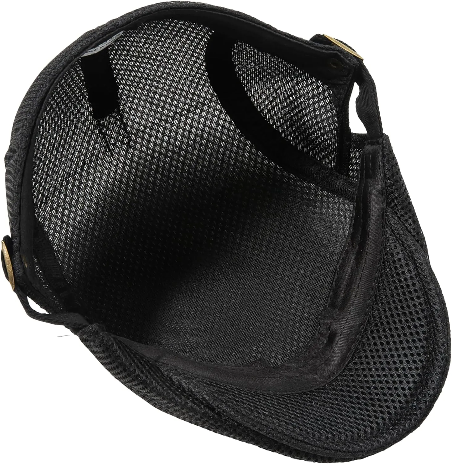 Lanzom Men's Breathable Mesh Summer Hat Adjustable Newsboy Beret Ivy Cap Cabbie Flat Cap Gatsby Driving Hunting Hats