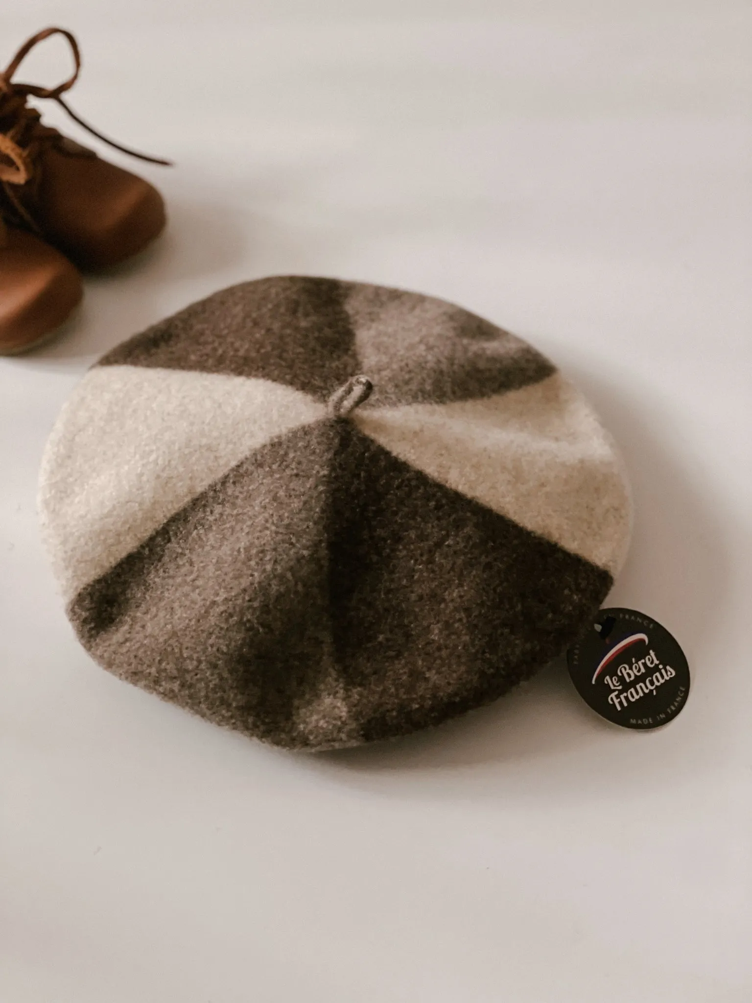 Le Beret Francais - 兒童TRIO貝雷帽 (Maron, Heather Brown, Off White)
