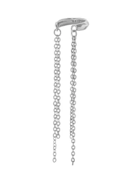 Long Tassel Ear Cuffs (non pierced) waterproof .925 Sterling Silver Ear Cuff Earrings