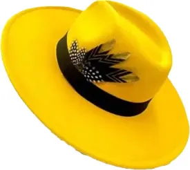 Men's Fedoras Hat Bow Ribbon Feather Accessories Jazz Hat Women's Hats Wide Brimmed Hats 20 M55-58cm